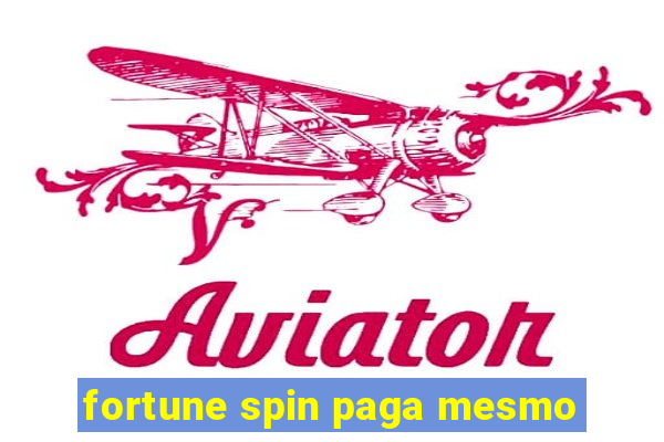 fortune spin paga mesmo